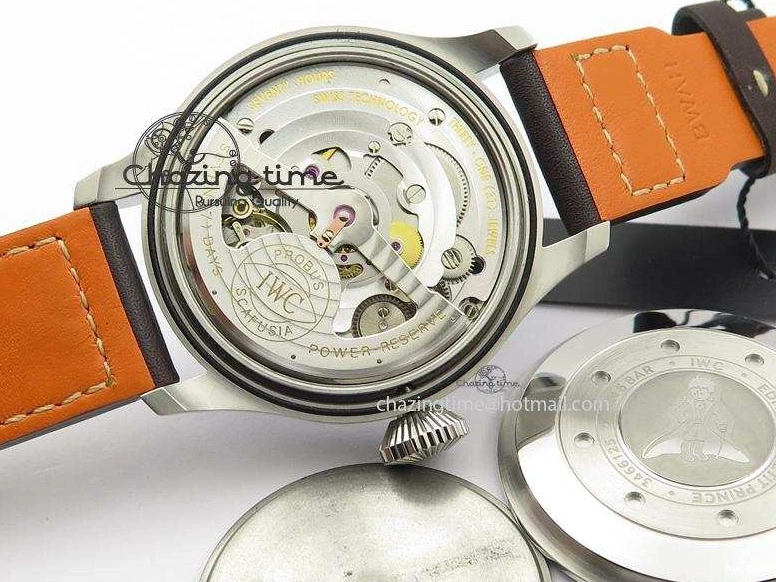 MIROTIME 0114 EasyCare Big Pilot Real PR IW500916 2016 “Le Petit Prince” ZF Best Edition On Brown Leather Strap A 7292